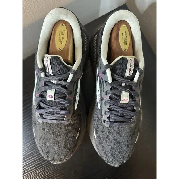 Brooks Adrenaline GTS 23 Women's Running Shoes Size 8.5 D Wide Black Purple - Picture 3 of 10
